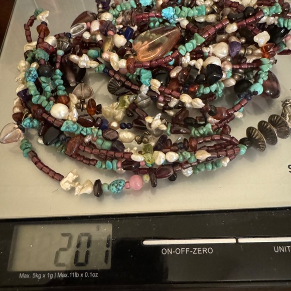 Judy Rosetta OOAK Necklace - Santa Domingo - Turquoise - Pearls - Picture 13 of 13